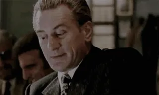 ๐คจ Robert De Niro aktor, film, film, pria, setelan whatsapp sticker