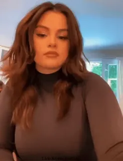 😑 Selena Gomez Promi, Sängerin, Schauspielerin, Porträt, Frau telegram sticker