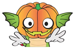 🎃 labu, monster, halloween, karakter, kartun telegram sticker