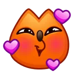 🥰 gato, amor, fofo, adorável, adesivo, emoticon, animal whatsapp sticker