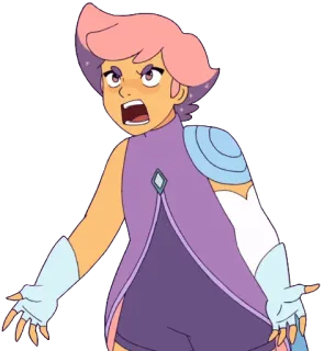 😤 Glimmer She-Ra and the Princesses of Power cartoon, animated, She-Ra, Glimmer, princess, angry telegram sticker