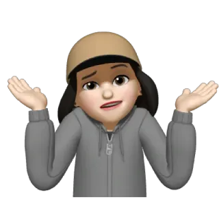 🤫 encolher os ombros, avatar, inseguro, confuso, dúvida, questionando, incerto whatsapp sticker