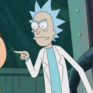 🛸 Rick Sanchez Rick and Morty rick and morty, cartoon, rick sanchez, animiert telegram sticker
