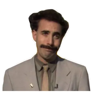 😌 Borat borat, sacha baron cohen, komedi, film, karakter telegram sticker