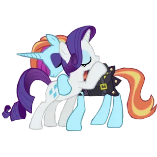 ☺️ pony, cartoon, lgbt, friendship, love, rainbow, unicorn telegram sticker