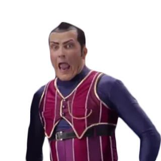 😮 Robbie Rotten LazyTown Robbie Rotten, LazyTown, złoczyńca, kreskówka, śmieszne telegram sticker