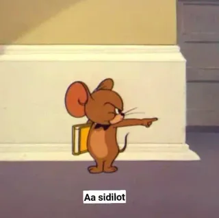 😏 Jerry Aa sidilot dibujos animados, ratón, gracioso, meme telegram sticker