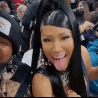 👅 Nicki Minaj Nicki Minaj, cantora, rapper, selfie, celebridade telegram sticker