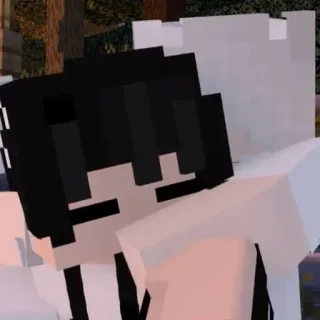😘 minecraft, a blocchi, personaggi, abbraccio telegram sticker