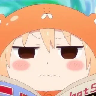 🍊 Umari Himouto! Umaru-chan hot STUFF anime, manga, cartoon, girl, cute, umaru, funny, himouto, otaku telegram sticker