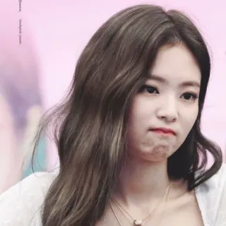 😕 Jennie kpop, jennie kim, singer, face, celebrity, korean telegram sticker