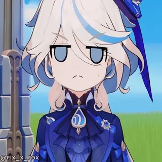 😡 Furina Genshin Impact whatsapp sticker