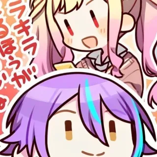 🙂 キラキラ anime, cartoon, cute, japanese telegram sticker