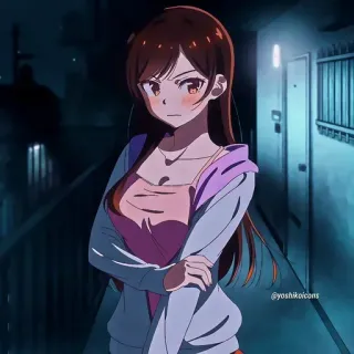 ❤️ Anime, Mangá, Garota, Desenho animado, Chibi, Animado, Personagem whatsapp sticker