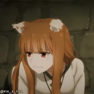 😳 Holo Spice and Wolf @FOX_X_FOX whatsapp sticker
