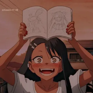 😍 Nagatoro Don't Toy with Me, Miss Nagatoro Anime, Cartoon, Lächeln, Nagatoro, Süß telegram sticker