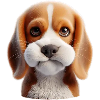 😤 dog, beagle, puppy, cute, animal, pet telegram sticker