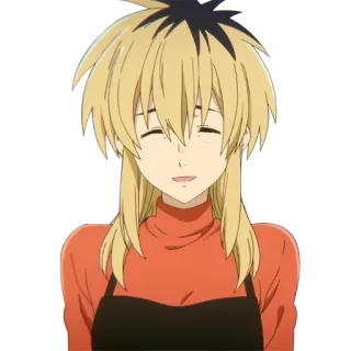 😊 Shouko Nishimiya A Silent Voice anime, manga, Shouko Nishimiya, A Silent Voice, character, smiling telegram sticker