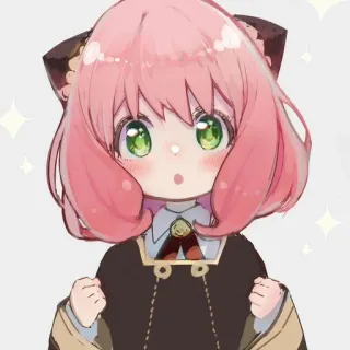 ➖ Anya Forger Spy x Family Anya Forger, anime, cute, manga, Spy x Family, pink hair, cartoon, kawaii telegram sticker