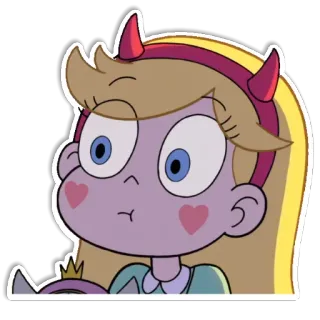 😳 Star Butterfly Star vs. the Forces of Evil การ์ตูน, เจ้าหญิง, เวทมนตร์, สตาร์ บัตเตอร์ฟลาย, รายการทีวี telegram sticker