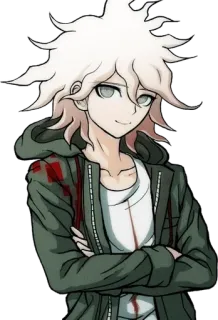 😏 Nagito Komaeda Danganronpa anime, game character, danganronpa, nagito komaeda telegram sticker