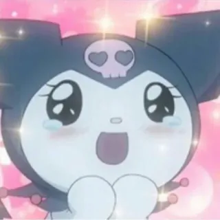 🤩 Kuromi Kuromi, Sanrio, Anime, Fofo, Kawaii, Desenho animado whatsapp sticker