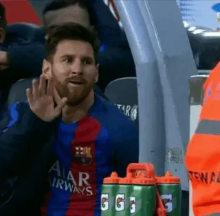 😀 Lionel Messi футбол, футболист, спортсмен, игрок, знаменитость telegram sticker