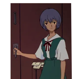 😕 Rei Ayanami Neon Genesis Evangelion Anime, Rei Ayanami, Neon Genesis Evangelion, Personagem, Garota whatsapp sticker