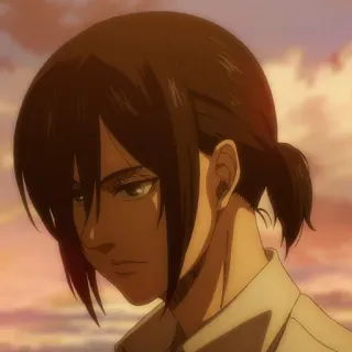 ⚔️ Pieck Finger Attack on Titan Anime, Mangá, Pieck, Attack on Titan, Personagem telegram sticker