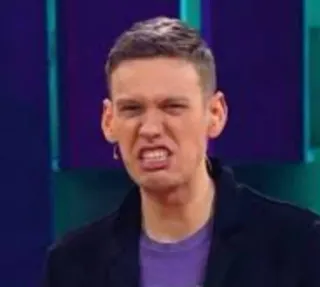 😬 faccia buffa, espressione, ritratto, uomo telegram sticker