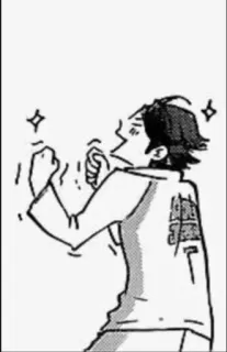 🏐 อนิเมะ, มังงะ, ตื่นเต้น, ฉลอง, ภาพวาด telegram sticker