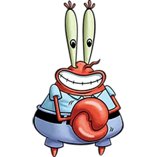 😏 Mr. Krabs Spongebob Squarepants Cartoon, Krabbe, Geld, Nickelodeon, Figur whatsapp sticker