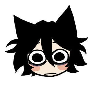 😐 애니메이션, 만화, 캐릭터, 슬픈, 귀여운 telegram sticker