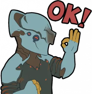 👌 OK! ok, gesture, approval, robot telegram sticker