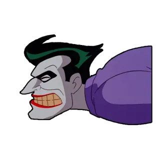 😬 Joker Joker, Batman, Bösewicht, Clown, Comic, Cartoon, DC Comics whatsapp sticker