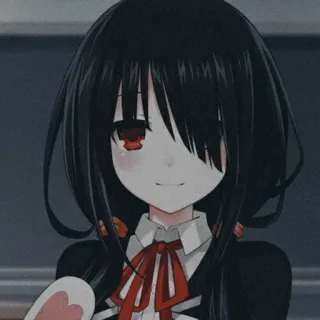 🍷 Kurumi Tokisaki Date A Live anime, cartoon, manga, girl, Date A Live, Kurumi Tokisaki telegram sticker