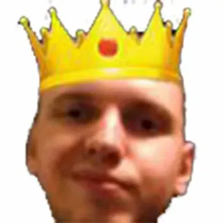 🤴 Krone, König, Kopf, Person, Gesicht whatsapp sticker