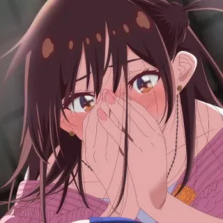 💔 Mizuhara Chizuru Rent-A-Girlfriend Anime, Rent a Girlfriend, Chizuru Mizuhara, Ragazza Anime, Imbarazzata, Carina, Rossore telegram sticker