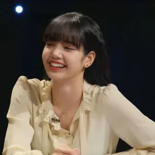 🍭 Lisa Lisa, Blackpink, K-pop, singer, celebrity, woman, smiling telegram sticker