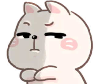 😒 Cartoon, Niedlich, Bär, Tier, Illustration, Figur whatsapp sticker