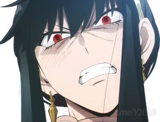 🤬 Yor Forger Spy x Family Anime, Yor Forger, Spy x Family, En colère, Fille anime whatsapp sticker