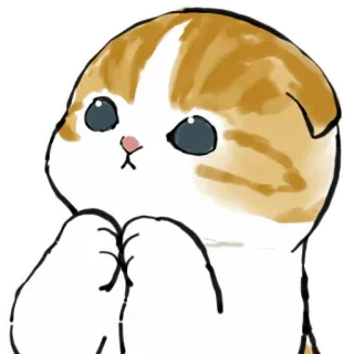 🙏 Katze, Kätzchen, süß, Tier, Haustier, Zeichnung whatsapp sticker
