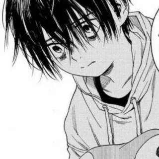🌚 Manga, Anime, Ragazzo, Personaggio, Ritratto whatsapp sticker