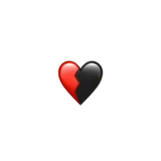 ❤️ gebrochenes Herz, Liebeskummer, Emoji, Liebe, traurig, Trauer whatsapp sticker