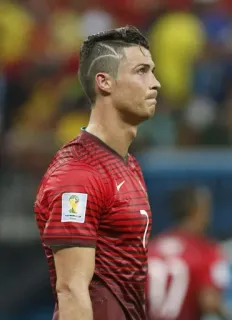 7️⃣ Cristiano Ronaldo soccer, football, athlete, portrait, hairstyle telegram sticker