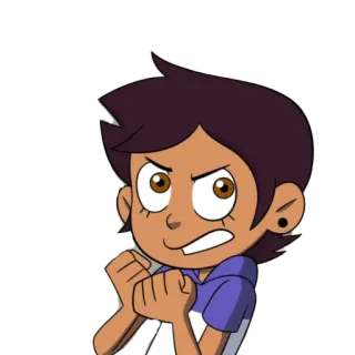 😣 Luz Noceda The Owl House Dibujos animados, Enojado, Magia, Bruja, Búho, Casa telegram sticker
