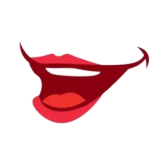 😂 boca, lábios, sorriso, vermelho telegram sticker
