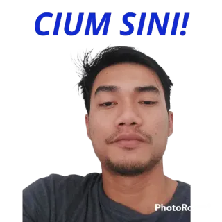 🥰 CIUM SINI! mężczyzna, selfie, indonezyjski, pocałunek telegram sticker