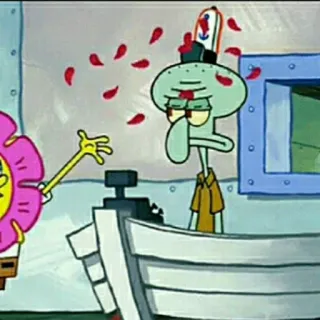 🥢 Squidward Spongebob Squarepants Spongebob, Squidward, cartoon, animation, comedy whatsapp sticker