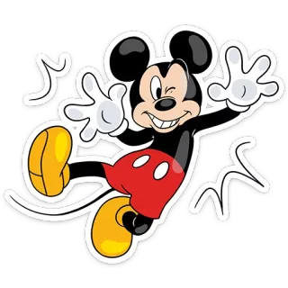 😵 Mickey Mouse Mickey Mouse, cartoon, Disney, character, friendly telegram sticker